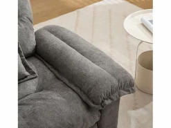 Sofá de 2 plazas y sillones giratorios en tejido chenilla - Con cojines^Hauss Spole Best