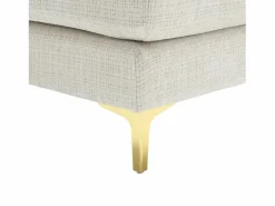 DripeX Sofá de 4 puentes, en tela de oruga, marco de madera sólida, con almohadas, 272x136x88cm, Beige Hot