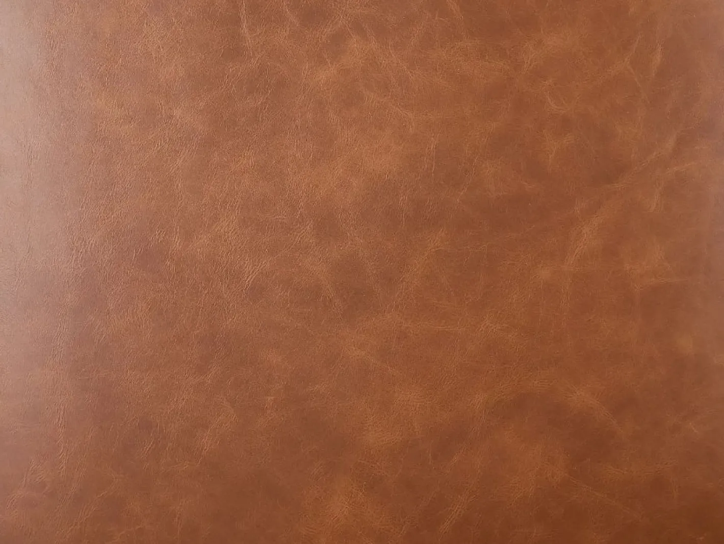 Vente-unique Sofá de 3 y 2 plazas de piel de vaca color CHESTERFIELD Camel New
