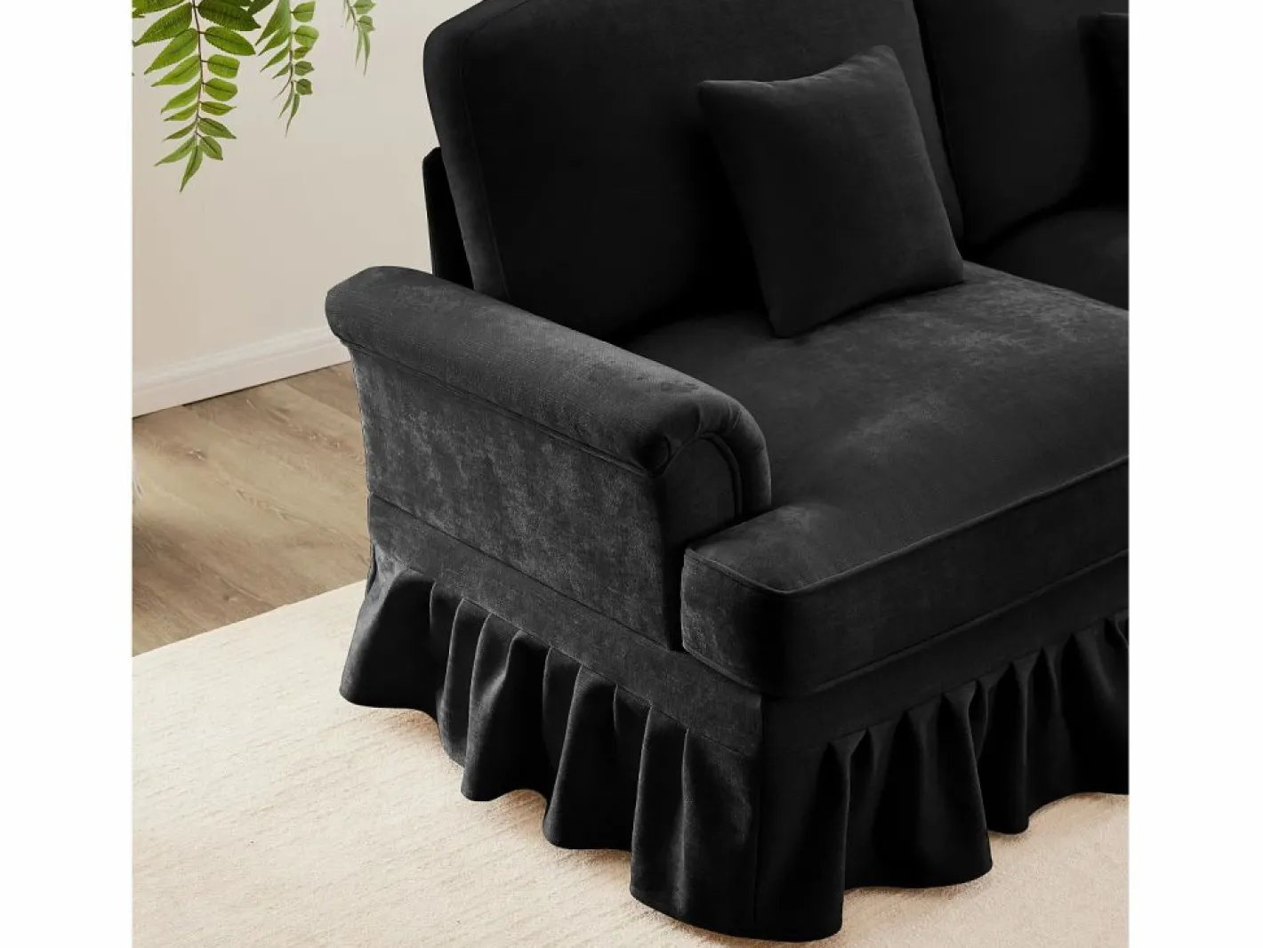 Sofá de dos plazas Módulos flexibles Convertible en sofá cama Puff multifunción Chenilla^ Outlet