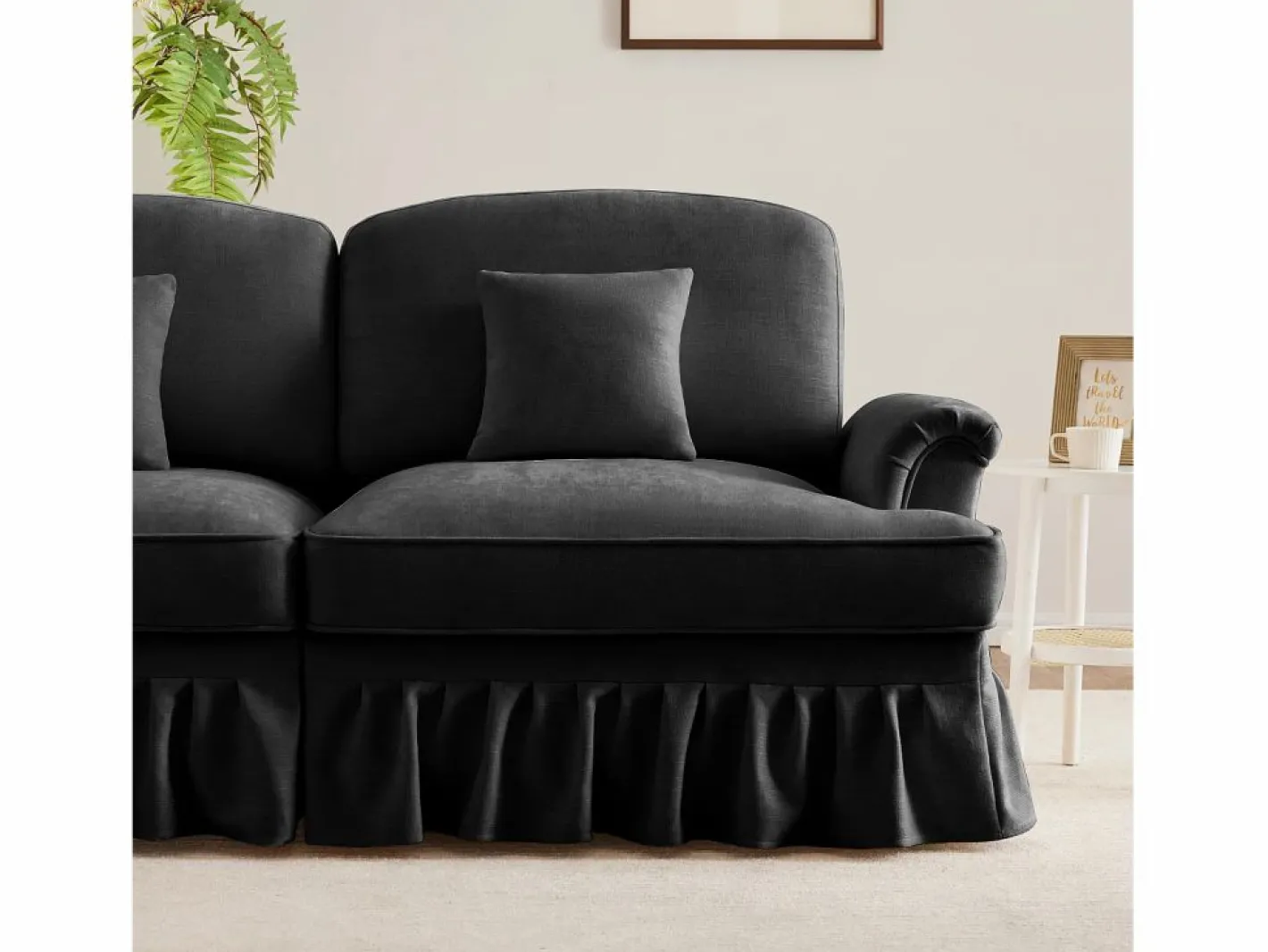 Sofá de dos plazas Módulos flexibles Convertible en sofá cama Puff multifunción Chenilla^ Outlet