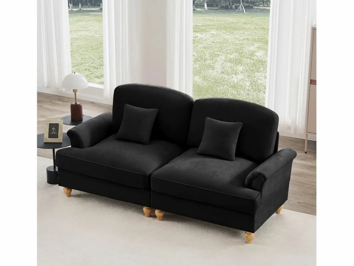 Sofá de dos plazas Módulos flexibles Convertible en sofá cama Puff multifunción Chenilla^ Outlet