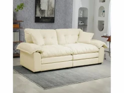 Hauss Spole Conjunto Sofá Y Sillón|Sofá de dos plazas y sillones giratorios en tejido chenilla - Con cojines