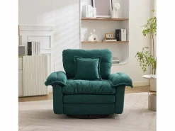 Sofá de dos plazas y sillones giratorios en tejido chenilla - Con cojines^Hauss Spole Online
