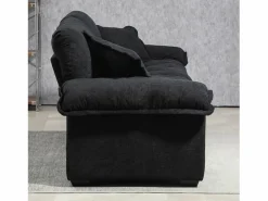 Sofá de dos plazas y sillones giratorios en tejido chenilla - Con cojines^Hauss Spole Discount