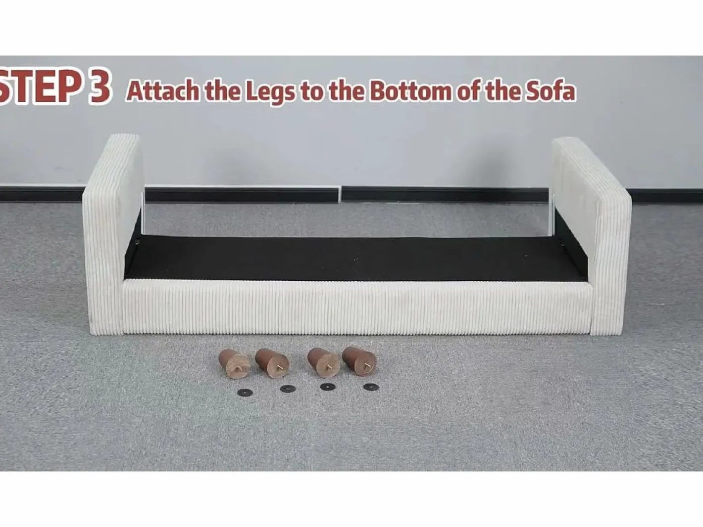 DripeX Sofá Escandinavo|Sofá de terciopelo acanalado de 2 a 2 años, sofá derecha acolchado moderno grande con asientos adicionales de 56 cm - 2 cojines - 178x76x89cm -