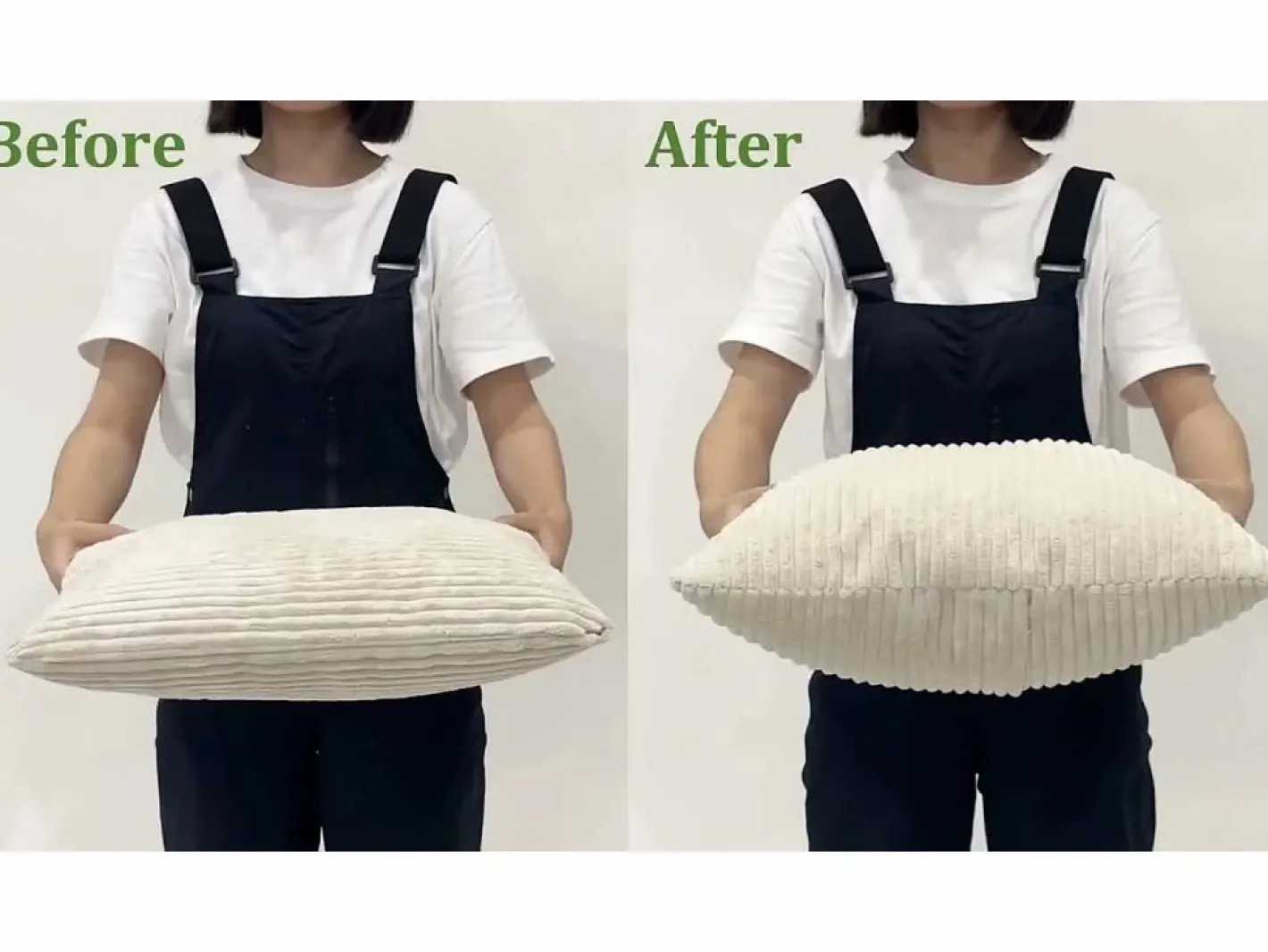 DripeX Sofá Escandinavo|Sofá de terciopelo acanalado de 2 a 2 años, sofá derecha acolchado moderno grande con asientos adicionales de 56 cm - 2 cojines - 178x76x89cm -