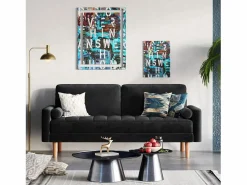 DripeX Sofá de terciopelo de 2 a 2 -Seaz, sofá de sala de estar moderna, con reposabrazos y pies bajos, una espalda baja - 148.5x78x85cm Negro Sale