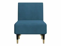 vidaxl Sofá diván de terciopelo Azul Hot