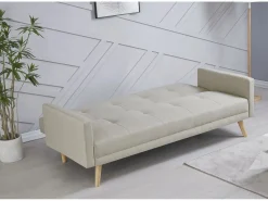 Sofá escandinavo convertible 3 plazas de tela WOODEN^Concept-Usine New