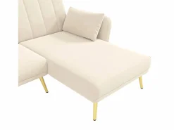 Sofá esquinero convertible de 3 plazas - Terciopelo -^Hauss Spole Clearance