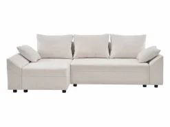 Habitat et jardin Sofá esquinero convertible y reversible "Vaugirard II" en tejido texturizado - 3 plazas - Beige Clearance