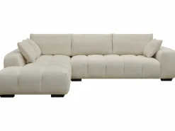 Habitat et jardin Sofá esquinero de tela "Monceau" - 3 plazas - Beige Hot