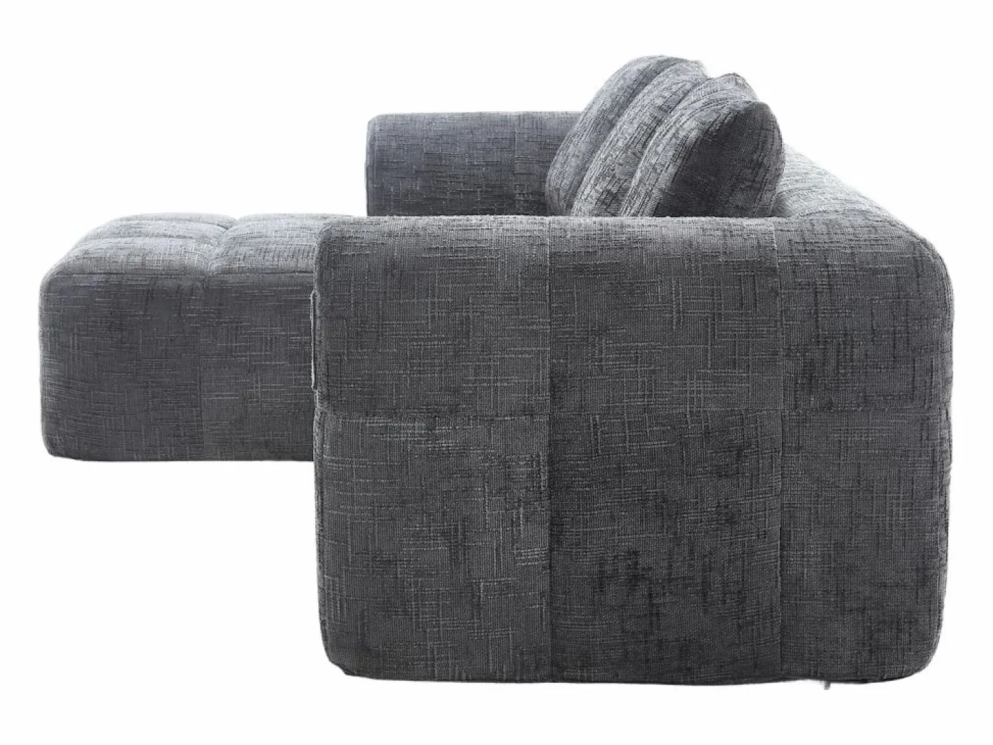 Sofá Rinconera|Sofá esquinero - Sofá recto con bolsillos de almacenamiento y 3 cojines - con chaise longue y reposabrazos