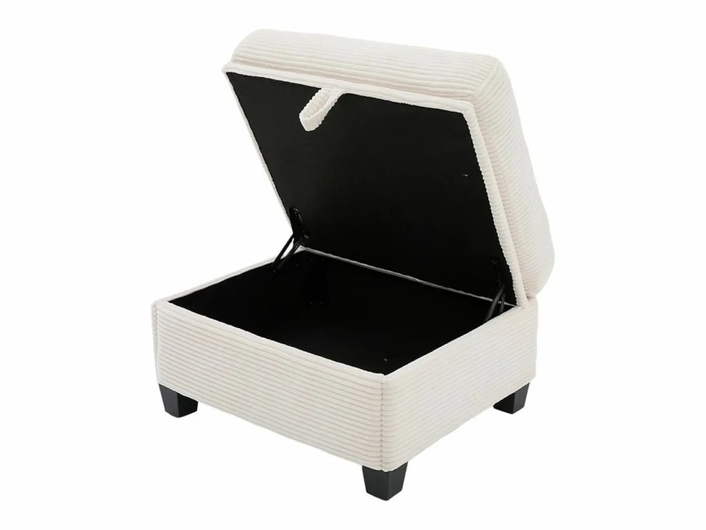 Sofá modular Amplio para familia estructura resistente asientos profundos pana Beige Clearance