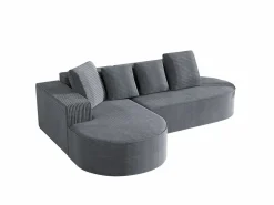 Sofá modular con chaise longue en L, asiento profundo, relleno de espuma comprimida, color .^KOMHTOM Online