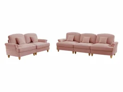 Sofá Modular|Sofá modular convertible con puff incluido soporte lumbar cojín Chenille
