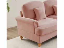 Sofá Modular|Sofá modular convertible con puff incluido soporte lumbar cojín Chenille