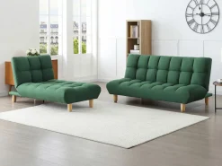 Vente-unique Sofá Modular|Sofá Escandinavo|Sofá modular convertible de tela ESTEBAN