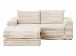 Hauss Spole Sofá modular convertible de 2 plazas con otomanas extraíbles - Pana Beige New