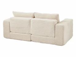 Hauss Spole Sofá modular convertible de 2 plazas con otomanas extraíbles - Pana Beige New