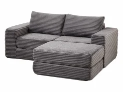 Sofá modular convertible de 2 plazas con otomanas extraíbles - Pana^Hauss Spole