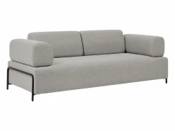 Modus Sofa Sofá modular de 3 plazas de diseño moderno por módulos con mesitas Diadema - Gris claro