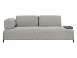 Modus Sofa Sofá modular de 3 plazas de diseño moderno por módulos con mesitas Diadema - Gris claro