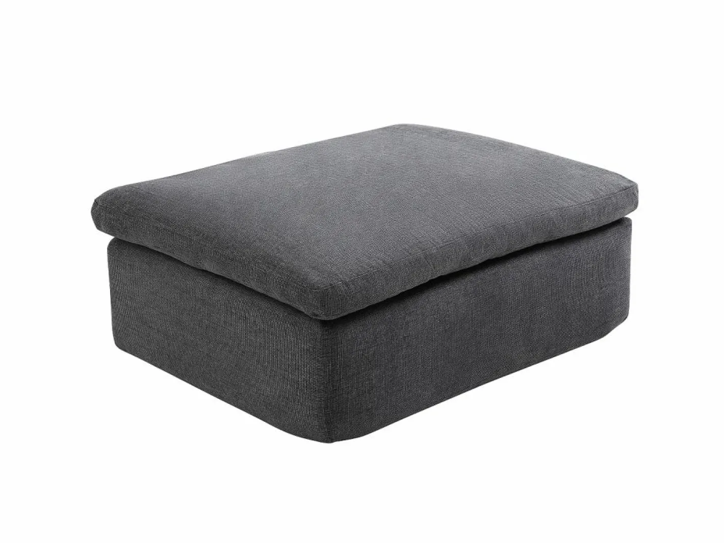 Vente-unique Sofás Y Sillones|Sofá Modular|Sofá modular de esquina con puf en tejido CORTOLINE
