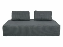Sweeek Sofá Modular|Sofá modular de pana, 2 plazas oscuro