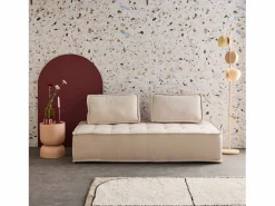 Sofá modular en tela lisa, 2 plazas^Sweeek Outlet