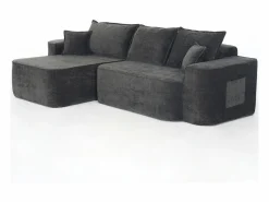 DripeX Sofás Club|Sofá modular ángulo izquierdo - Chenilla - 3 cojines y 2 orejeros - 262x144x65cm