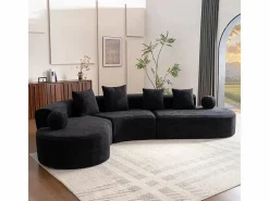 Sofá modular ángulo izquierdo Chenilla - 5 Plazas - 4 orejeros - - 327x215x65cm^DripeX