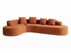 DripeX Sofás Club|Sofá modular ángulo izquierdo Chenilla - 5 Plazas - 4 orejeros - - 327x215x65cm