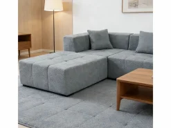 Sofá modular ángulo tela - puf y 2 orejeros - - 270x100x60cm^DripeX Hot