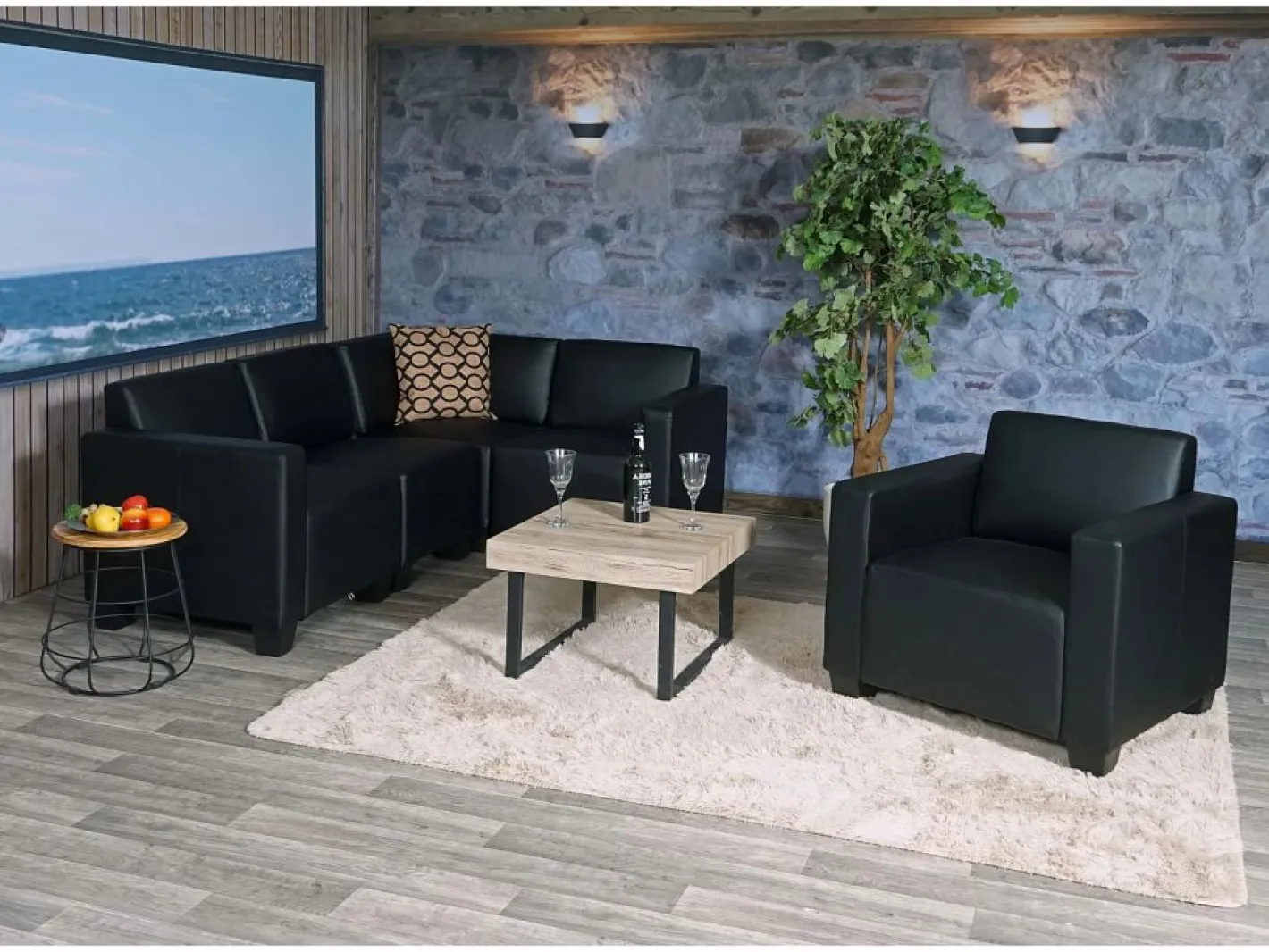 MCW Conjunto Sofá Y Sillón|Sofá Moncalieri (2 piezas),