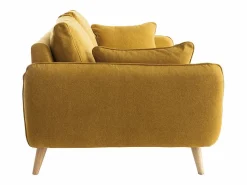 Miliboo Sofá nórdico 3 plazas mostaza CREEP Amarillo New