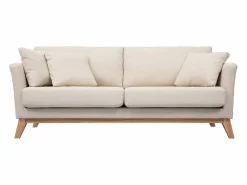 Sofá nórdico 3 plazas desenfundable y patas madera OSLO^Miliboo Sale
