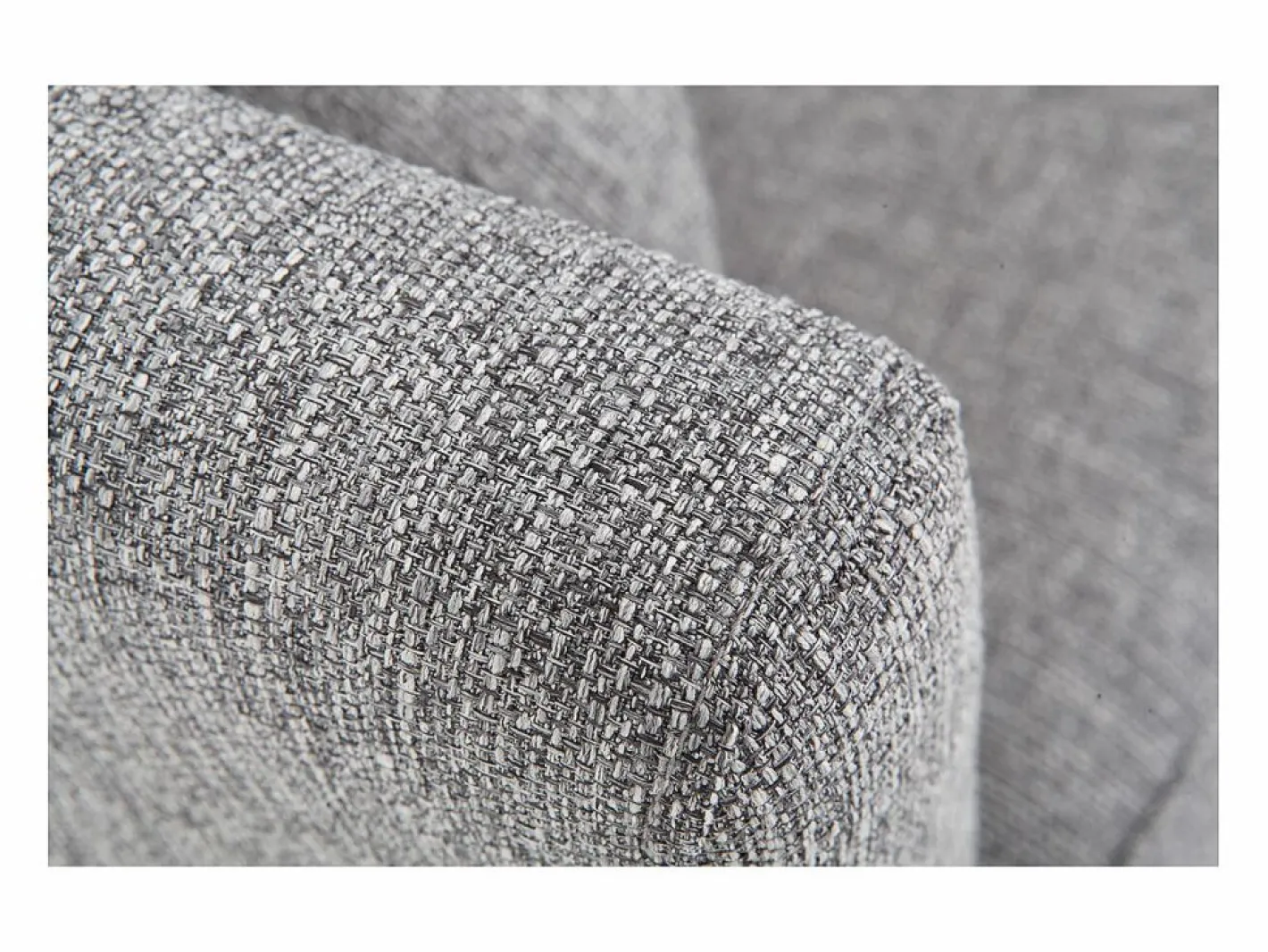 Miliboo Sofá nórdico 3 plazas desenfundable patas madera OSLO Gris claro
