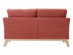 Miliboo Sofá Escandinavo|Sofá nórdico 2 plazas con funda desenfundable efecto aterciopelado color OSLO