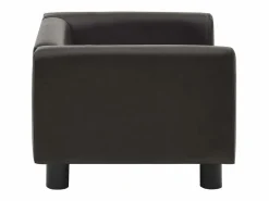 Clicnbuy Sofá para perros felpa y cuero sintético marrón 60x43x30 cm Marru00f3n Online