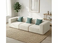 Sofá - 3 Plazas|Sofá De Tela|Sofá Pure 3 plazas - blanco salvia