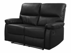 Habitat et jardin Sofá reclinable 2 plazas "Lincoln" - Color Negro Discount