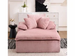 Sofá reclinable de 1 plaza - Sillón de pana - No requiere montaje -^Hauss Spole Discount
