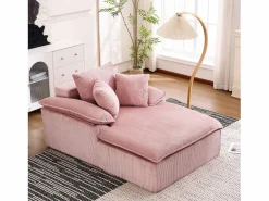 Sofá reclinable de 1 plaza - Sillón de pana - No requiere montaje -^Hauss Spole Discount