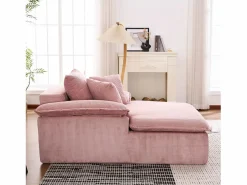 Sofá reclinable de 1 plaza - Sillón de pana - No requiere montaje -^Hauss Spole Discount