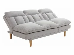 Vente-unique Sofá reclinable de 3 plazas convertible clic-clac en tejido PALOBU Gris claro Hot