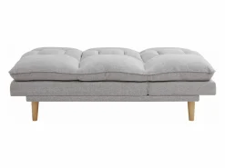 Vente-unique Sofá reclinable de 3 plazas convertible clic-clac en tejido PALOBU Gris claro Hot