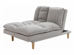 Vente-unique Sofá reclinable de 3 plazas convertible clic-clac en tejido PALOBU Gris claro Hot