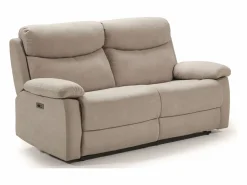 Sofá reclinable de tela Kosta- claro-Sillón reclinable manual de 3 plazas^Les Tendances Clearance